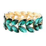 Marquise Glass Crystal Stretch Evening Bracelet - Madeline Love - Flyclothing LLC