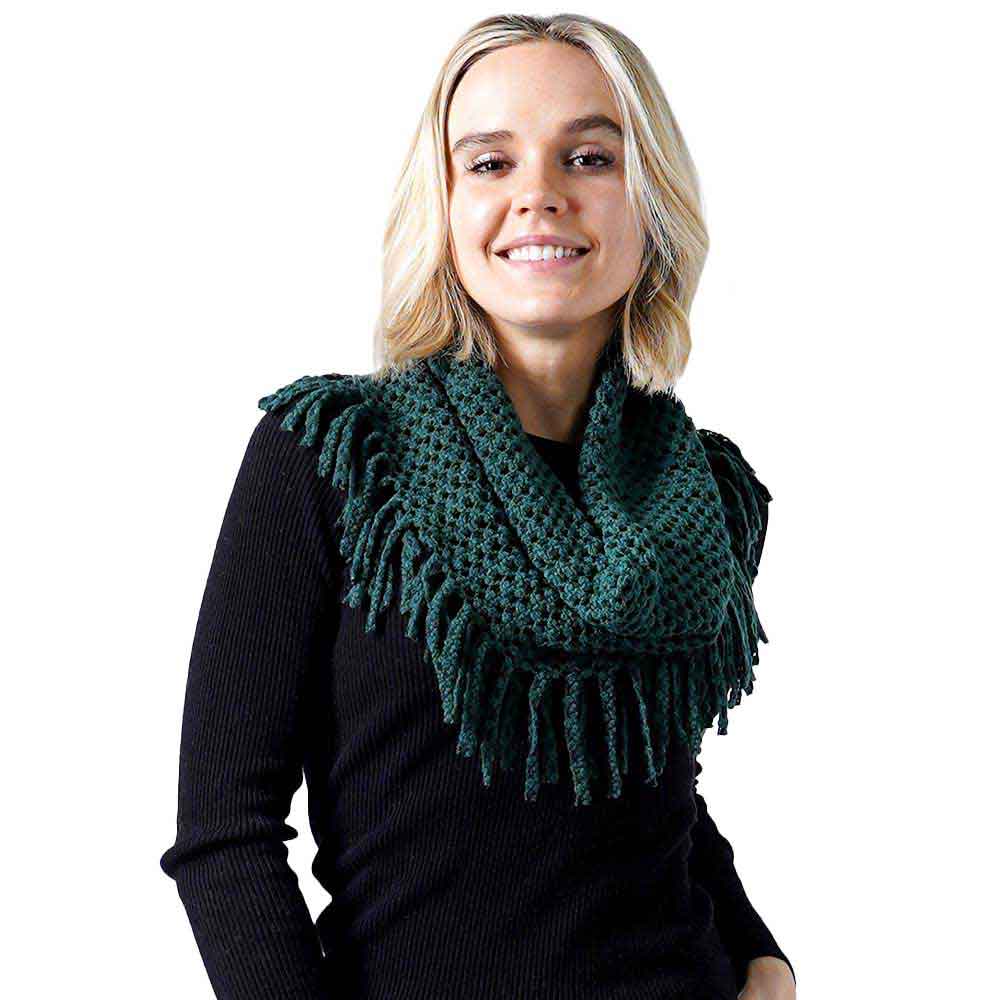 Mini Tube Fringe Scarf - Madeline Love - Flyclothing LLC