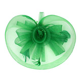Pearl Feather Mesh Flower Fascinator Headband - Madeline Love - Flyclothing LLC