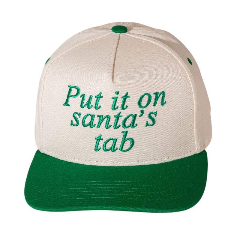 Put It On Santas Tap Message Embroidered Five Panel Canvas Snapback Baseball Cap - Madeline Love - Flyclothing LLC