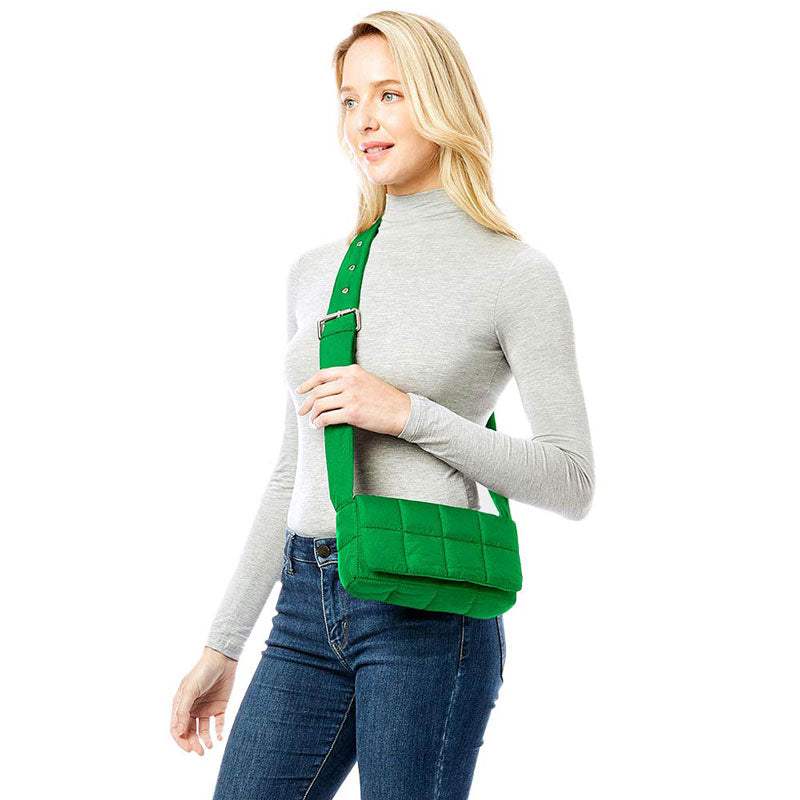 Quilted Puffer Crossbody Bag - Madeline Love - Flyclothing LLC