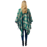 Reversible Snowflake Pattern Ruana - Madeline Love - Flyclothing LLC