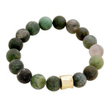 Semi precious stone beaded stretch bracelet - Madeline Love - Flyclothing LLC