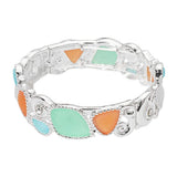 Sea Glass Pebble Stretch Bracelet - Madeline Love - Flyclothing LLC