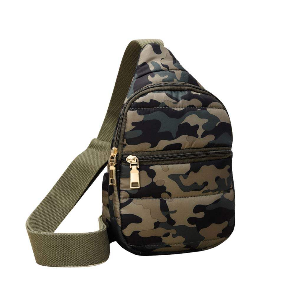 Solid Puffer Mini Sling Bag - Madeline Love - Flyclothing LLC