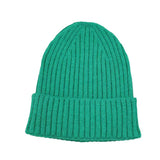 Solid Ribbed Cuff Beanie Hat - Madeline Love - Flyclothing LLC