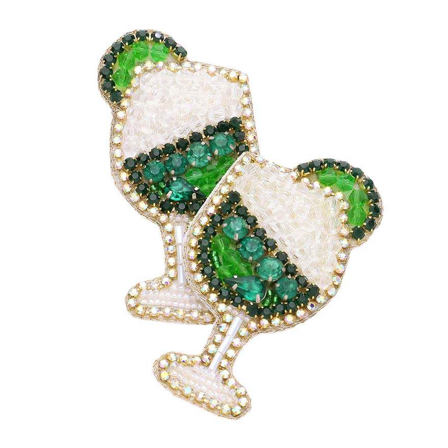 Stone Faceted Beaded Cocktail Dangle Earrings - Madeline Love - Flyclothing LLC
