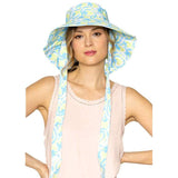 Watercolored Chin Tie Bucket Hat - Madeline Love - Flyclothing LLC