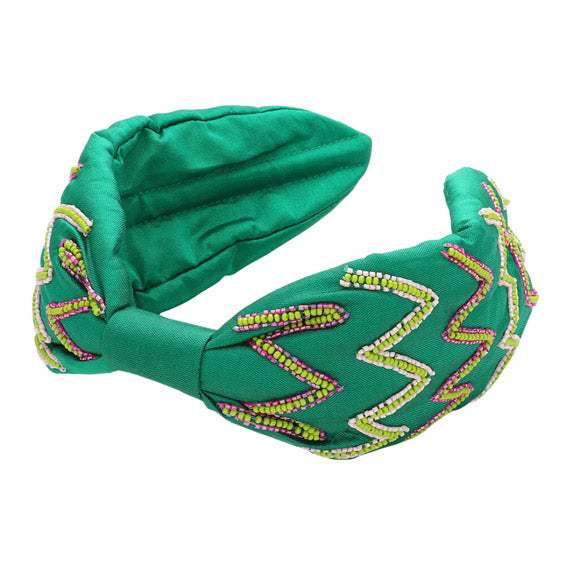 Zigzag Chevron Patterned Headband - Madeline Love - Flyclothing LLC