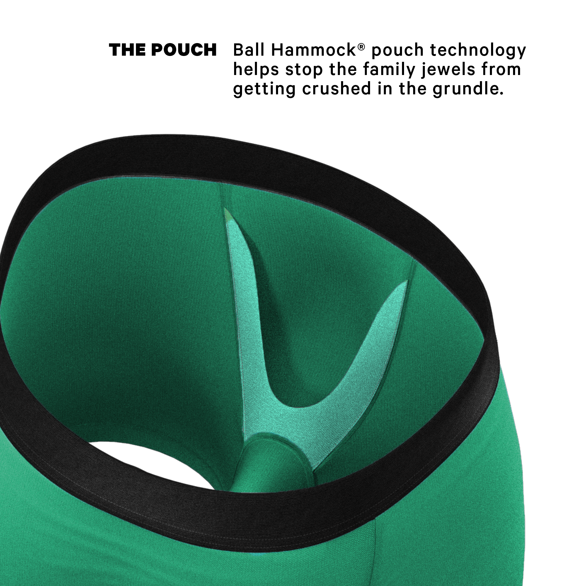 The Green Boys | Men's Green Ball Hammock® Pouch Underwear - Shinesty