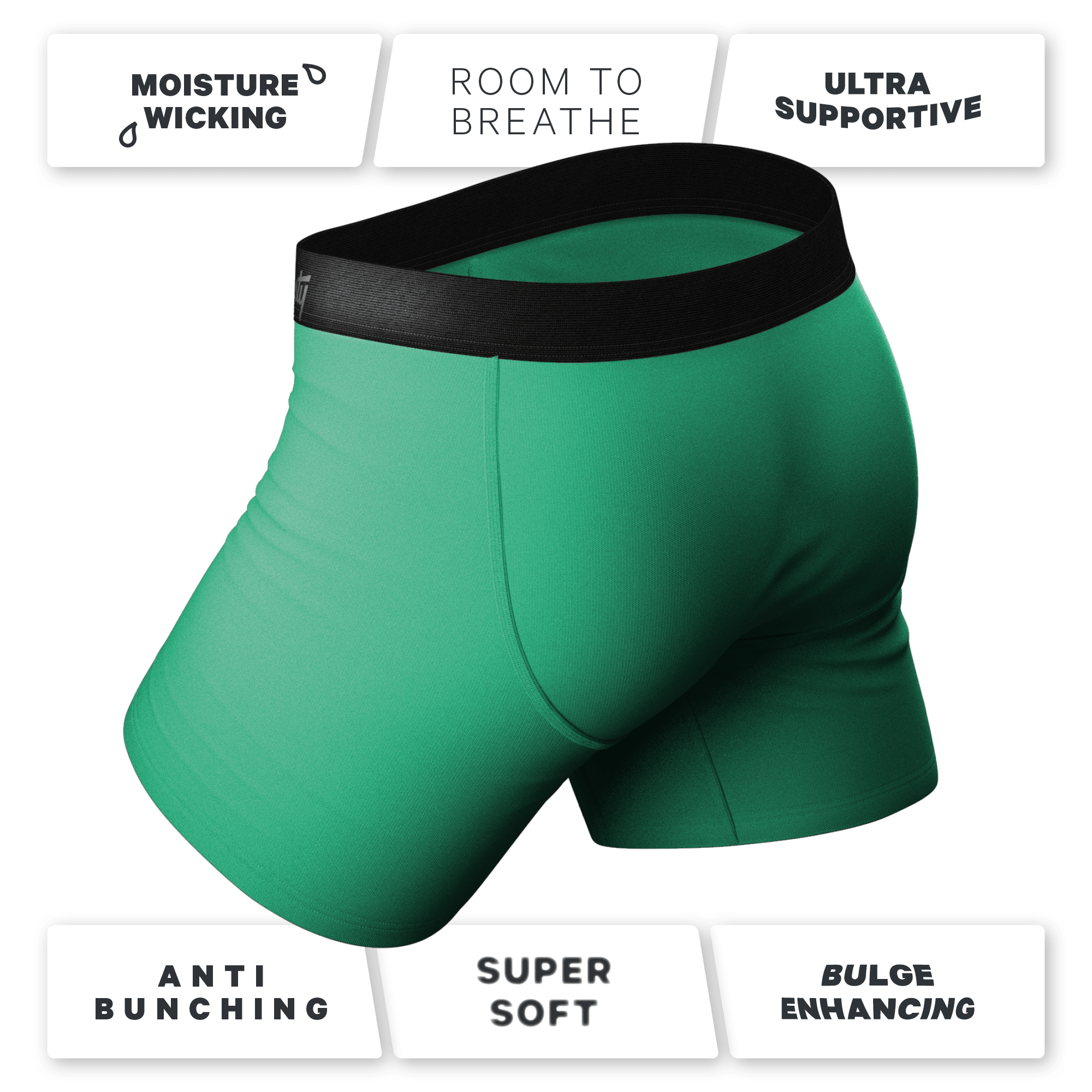 The Green Boys | Men's Green Ball Hammock® Pouch Underwear - Shinesty