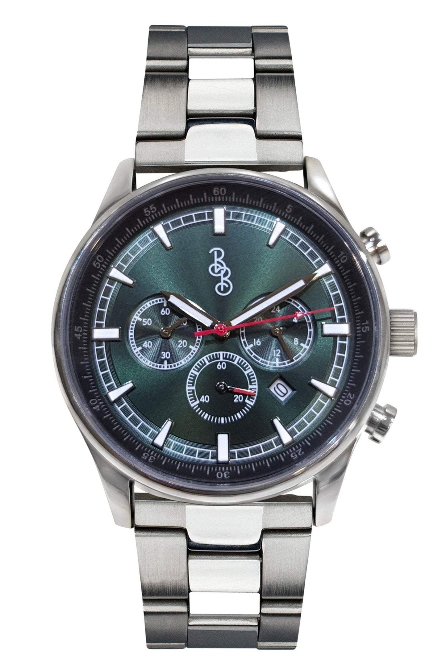 Green Sport Chronograph - The Beyond Boring Watch Company - Flyclothing LLC