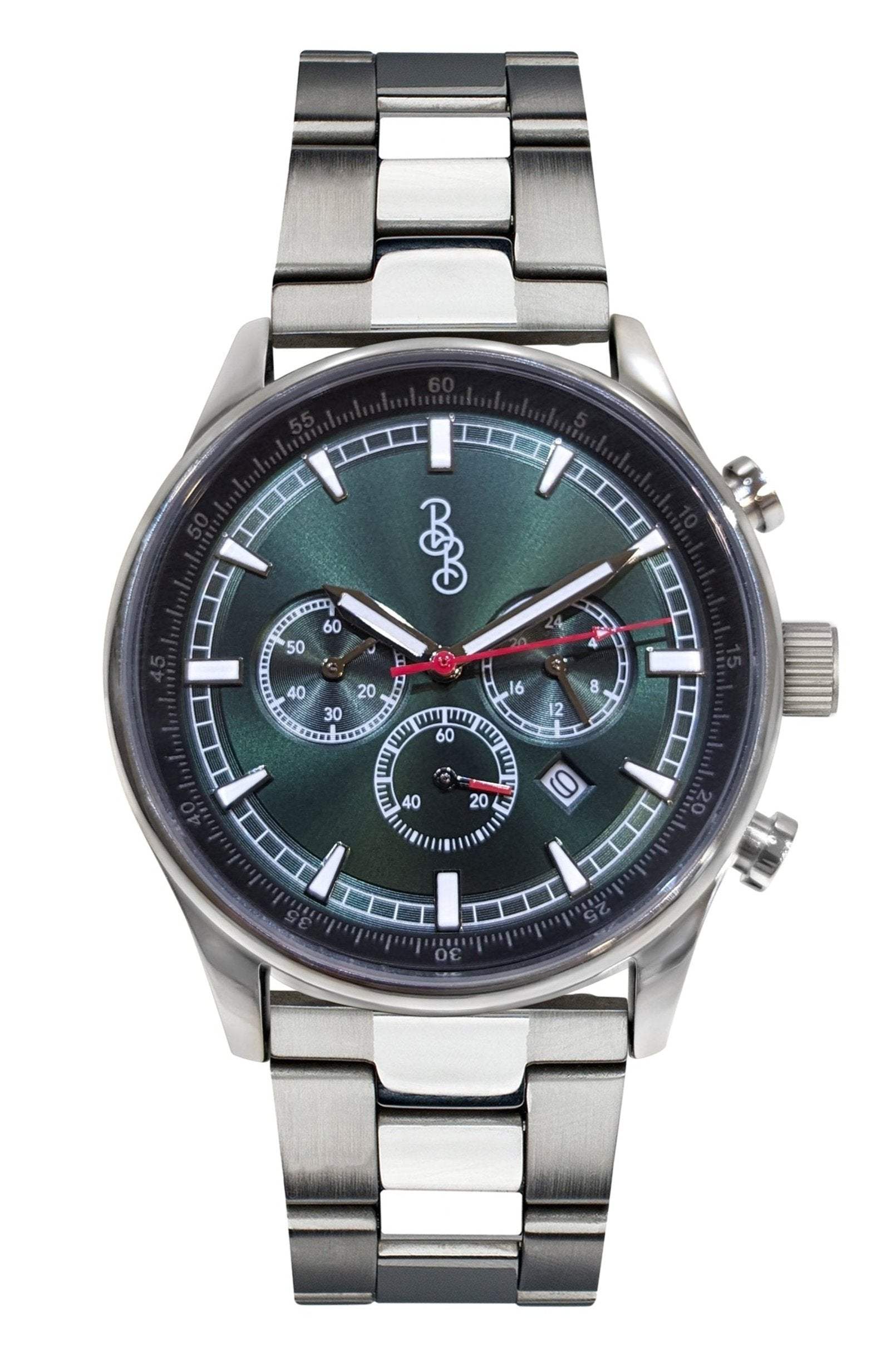 Green Sport Chronograph - The Beyond Boring Watch Company - Flyclothing LLC