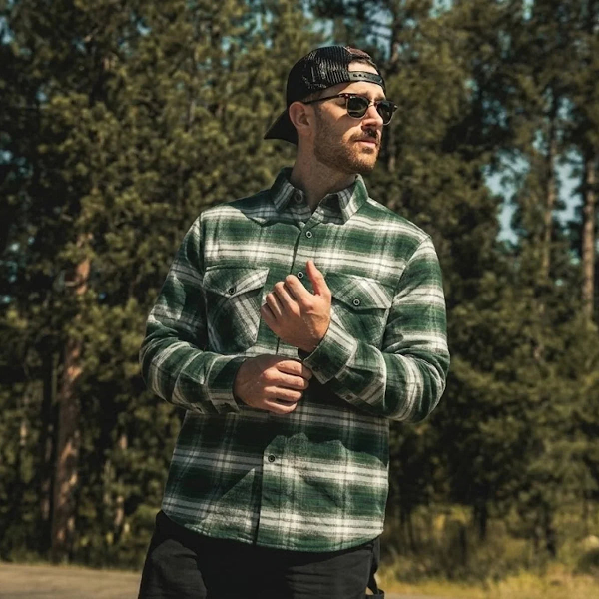 Grey Ghost Men's Plaid Flannel Shirt - Whet Blu NYC - Flyclothing LLC