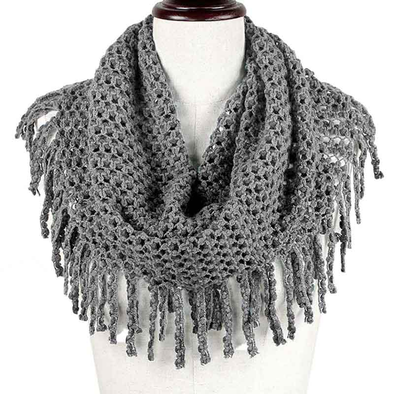 Mini Tube Fringe Scarf - Madeline Love - Flyclothing LLC
