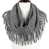 Mini Tube Fringe Scarf - Madeline Love - Flyclothing LLC