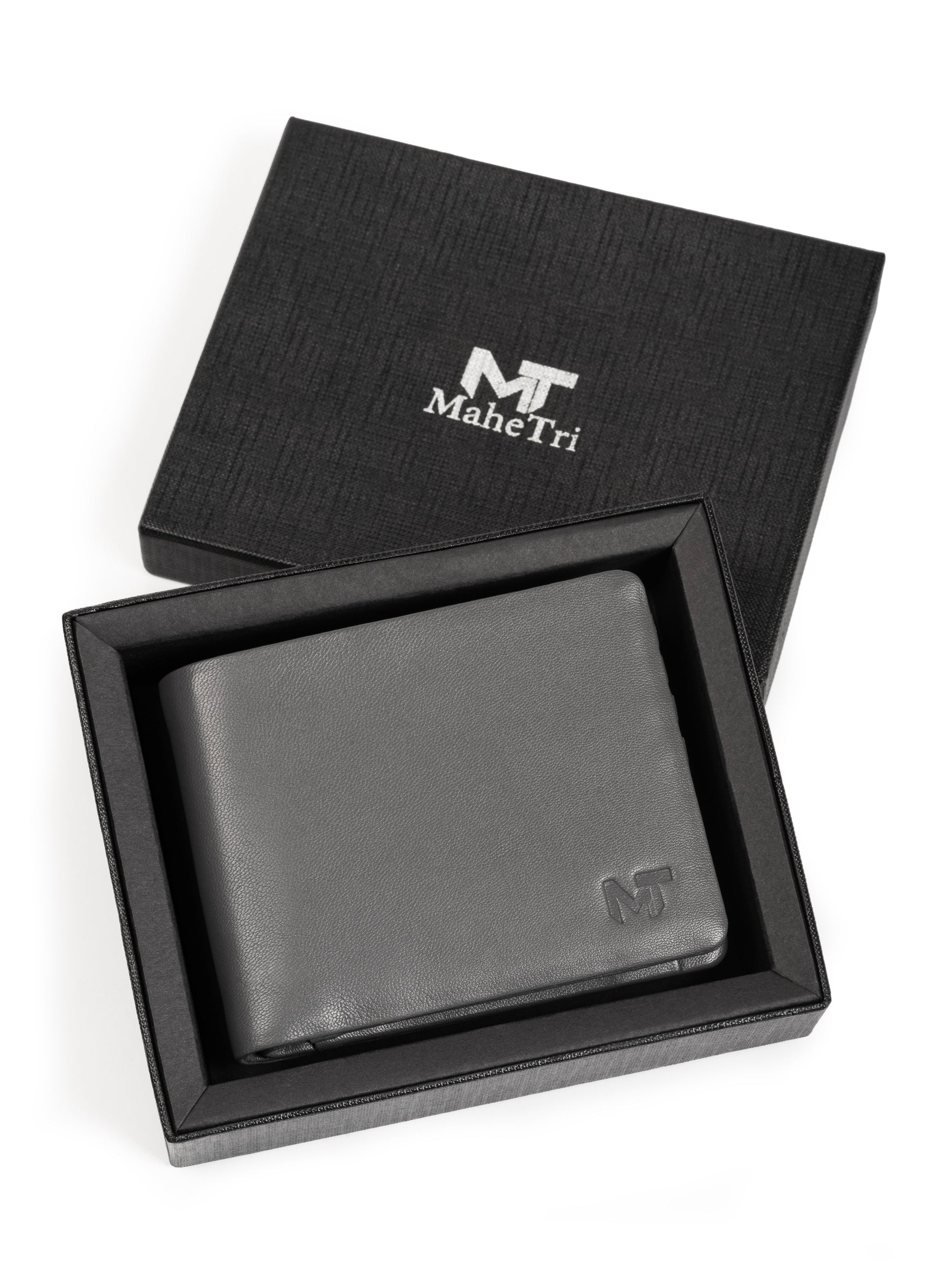 Gray Kodiak Bifold Wallet - Classy Leather Bags - Flyclothing LLC