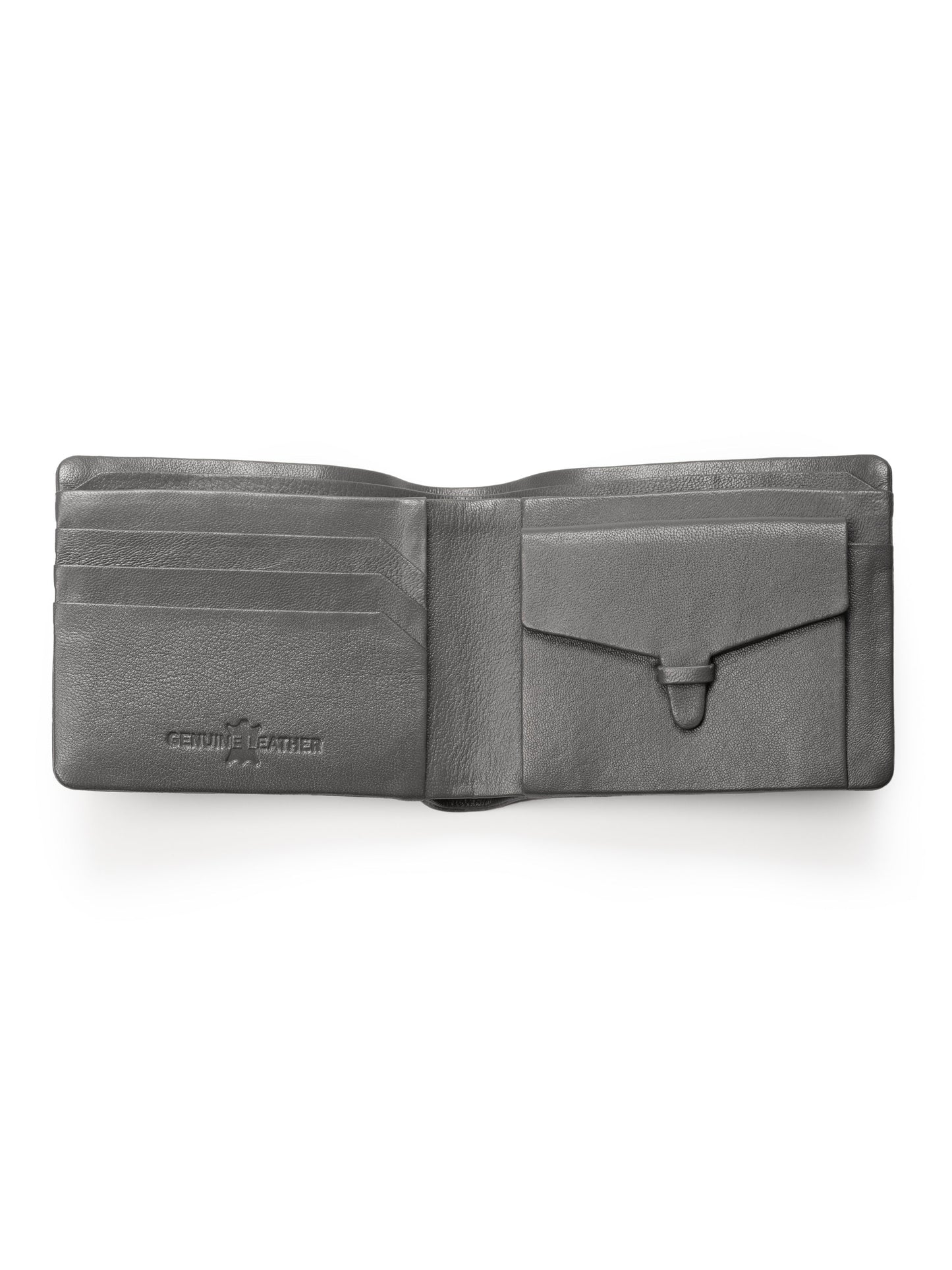 Gray Kodiak Bifold Wallet - Classy Leather Bags - Flyclothing LLC