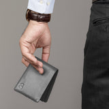Gray Kodiak Bifold Wallet - Classy Leather Bags - Flyclothing LLC