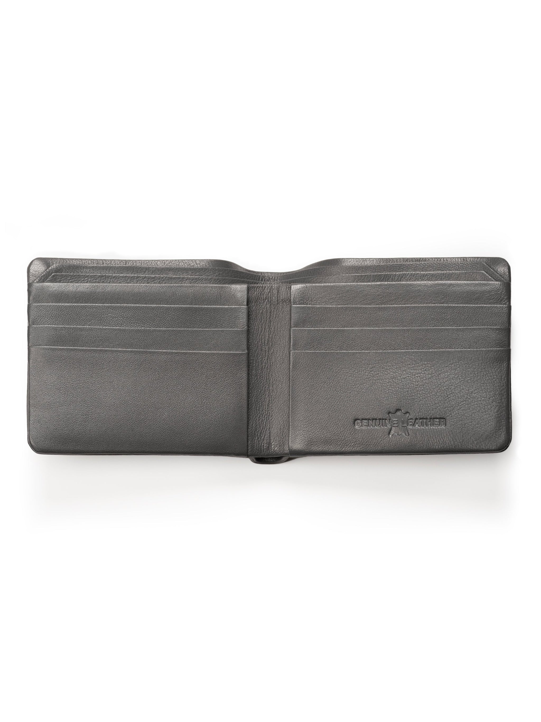Gray Duke Bifold Wallet - Classy Leather Bags - Flyclothing LLC