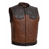 Gunner Men's Leather Motorcycle Vest (Limited Edition) - First Manufacturing Company - Flyclothing LLC