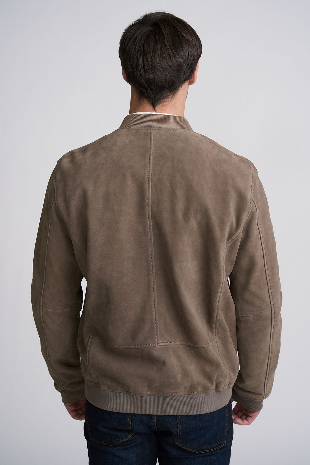 Gustie UF Nubuck Leather Bomber Jacket - mauritiusleather - Flyclothing LLC