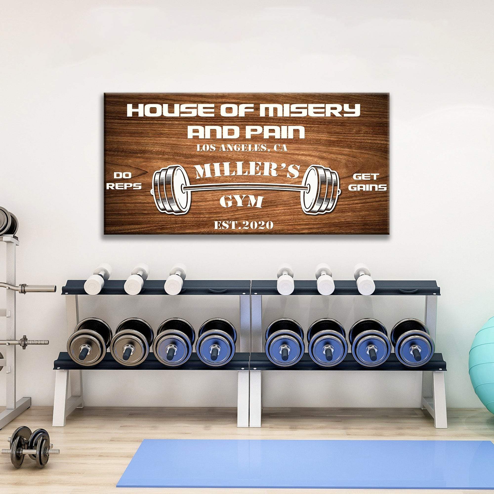 Gym Sign XII - Tailored Canvases - Flyclothing LLC