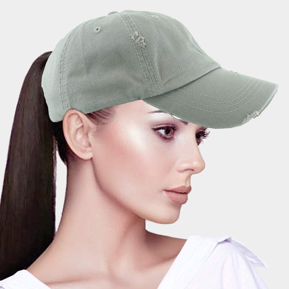Vintage Ponytail Baseball Cap - Madeline Love - Flyclothing LLC