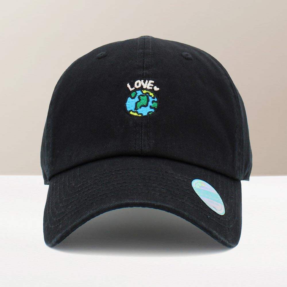 Love Earth Embroidered Baseball Cap - Madeline Love - Flyclothing LLC