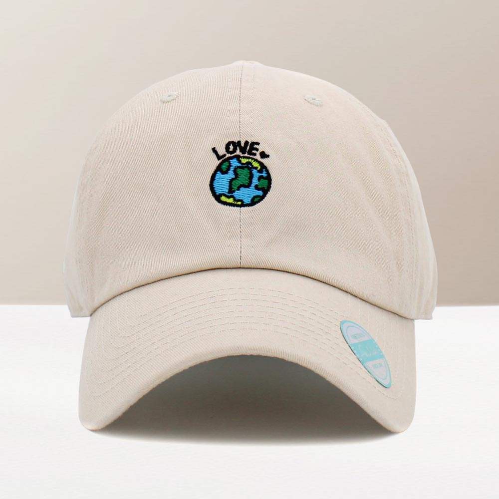 Love Earth Embroidered Baseball Cap - Madeline Love - Flyclothing LLC