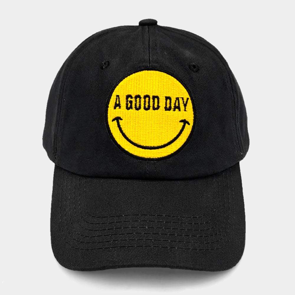 Smile A GOOD DAY Message Baseball Cap - Madeline Love - Flyclothing LLC