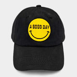 Smile A GOOD DAY Message Baseball Cap - Madeline Love - Flyclothing LLC