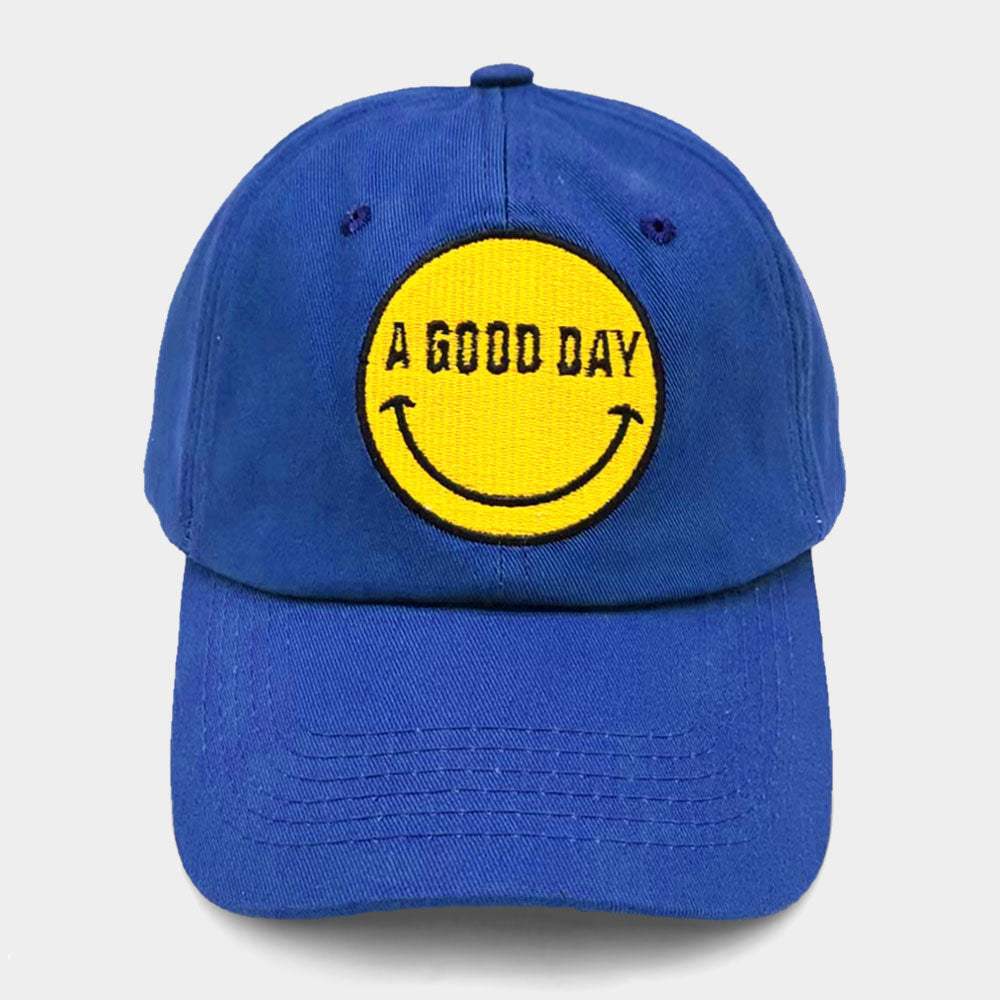 Smile A GOOD DAY Message Baseball Cap - Madeline Love - Flyclothing LLC