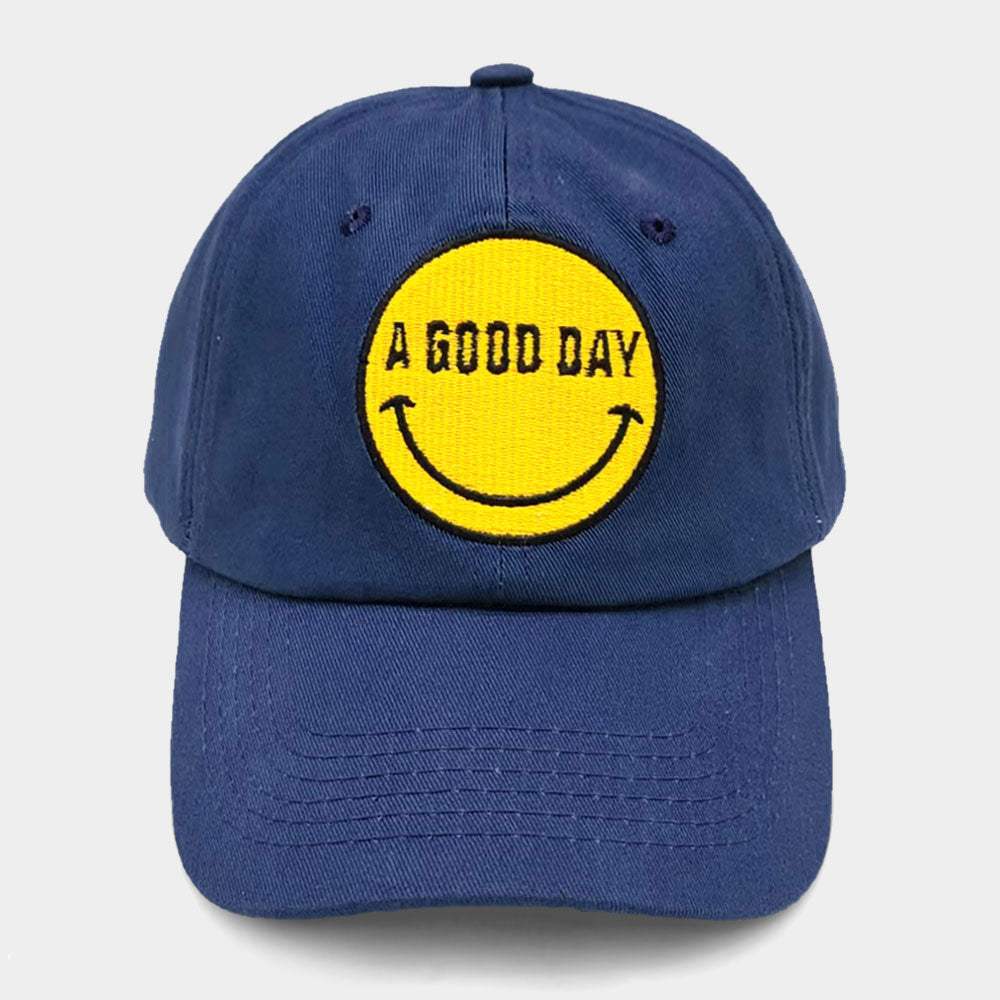 Smile A GOOD DAY Message Baseball Cap - Madeline Love - Flyclothing LLC