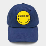 Smile A GOOD DAY Message Baseball Cap - Madeline Love - Flyclothing LLC