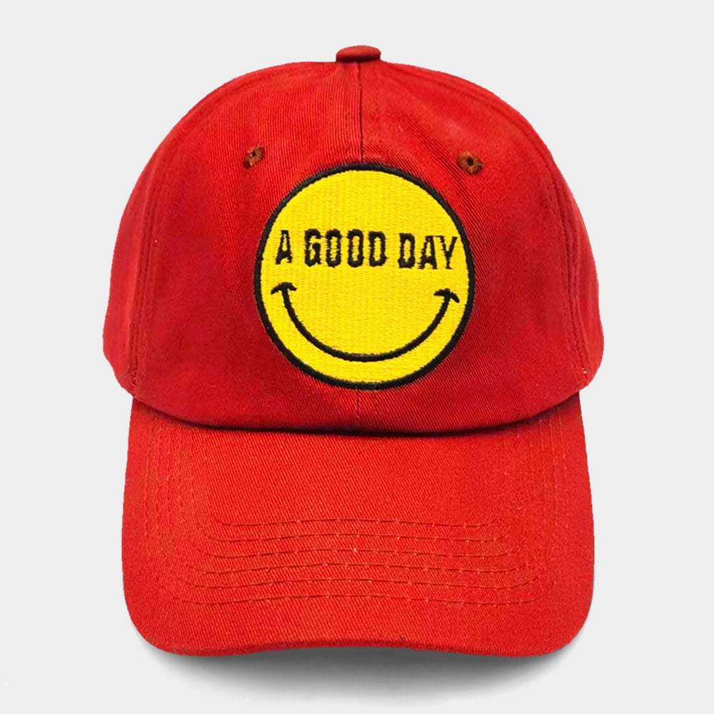 Smile A GOOD DAY Message Baseball Cap - Madeline Love - Flyclothing LLC
