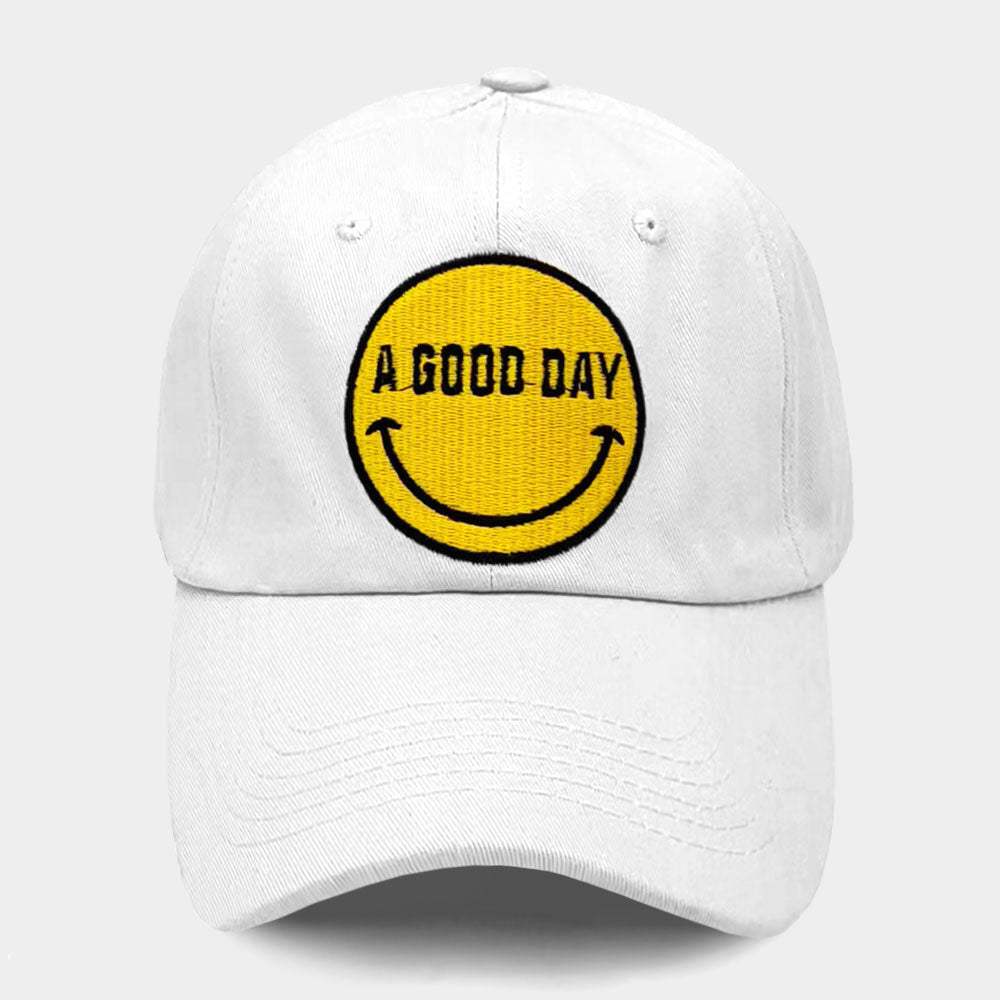Smile A GOOD DAY Message Baseball Cap - Madeline Love - Flyclothing LLC