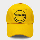 Smile A GOOD DAY Message Baseball Cap - Madeline Love - Flyclothing LLC