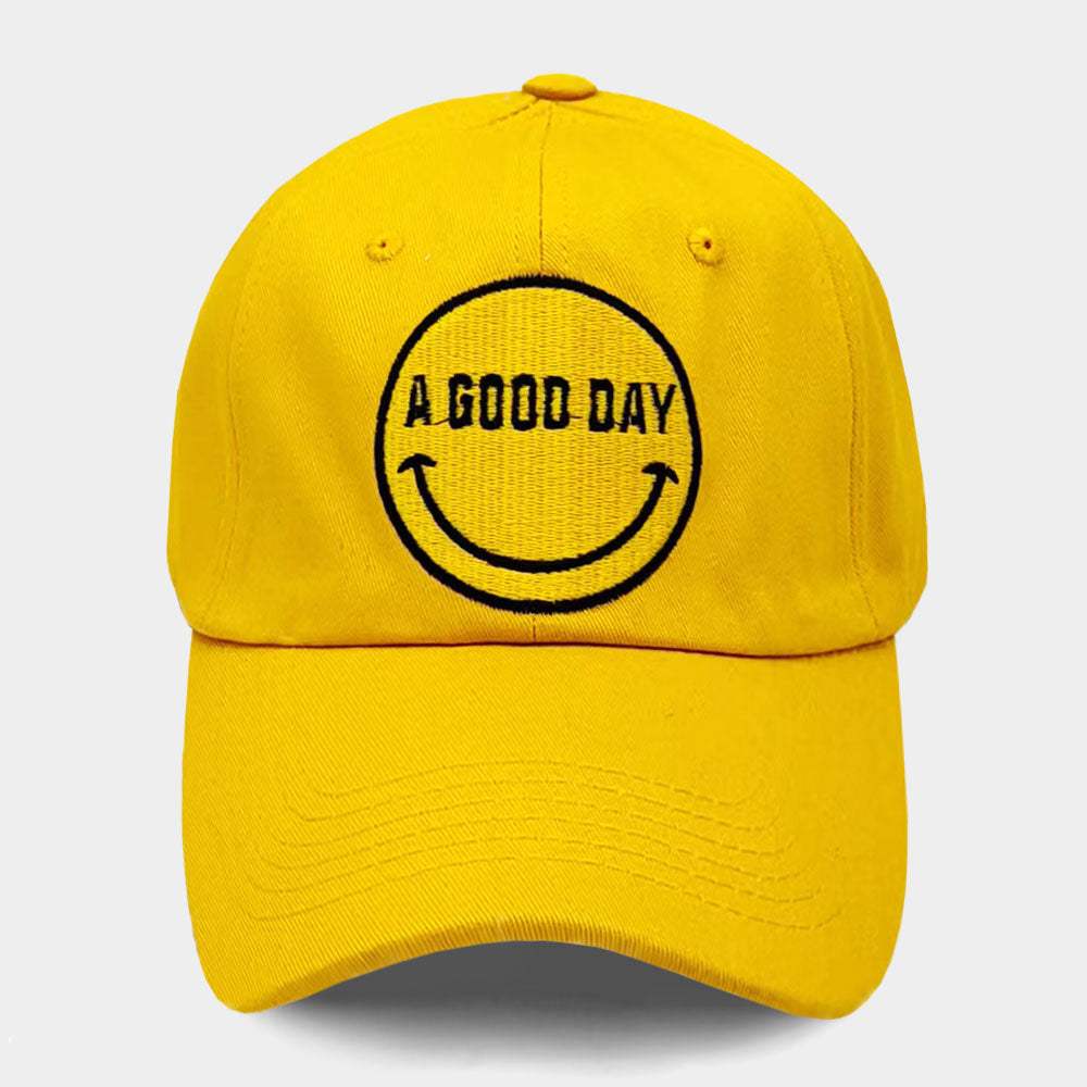 Smile A GOOD DAY Message Baseball Cap - Madeline Love - Flyclothing LLC