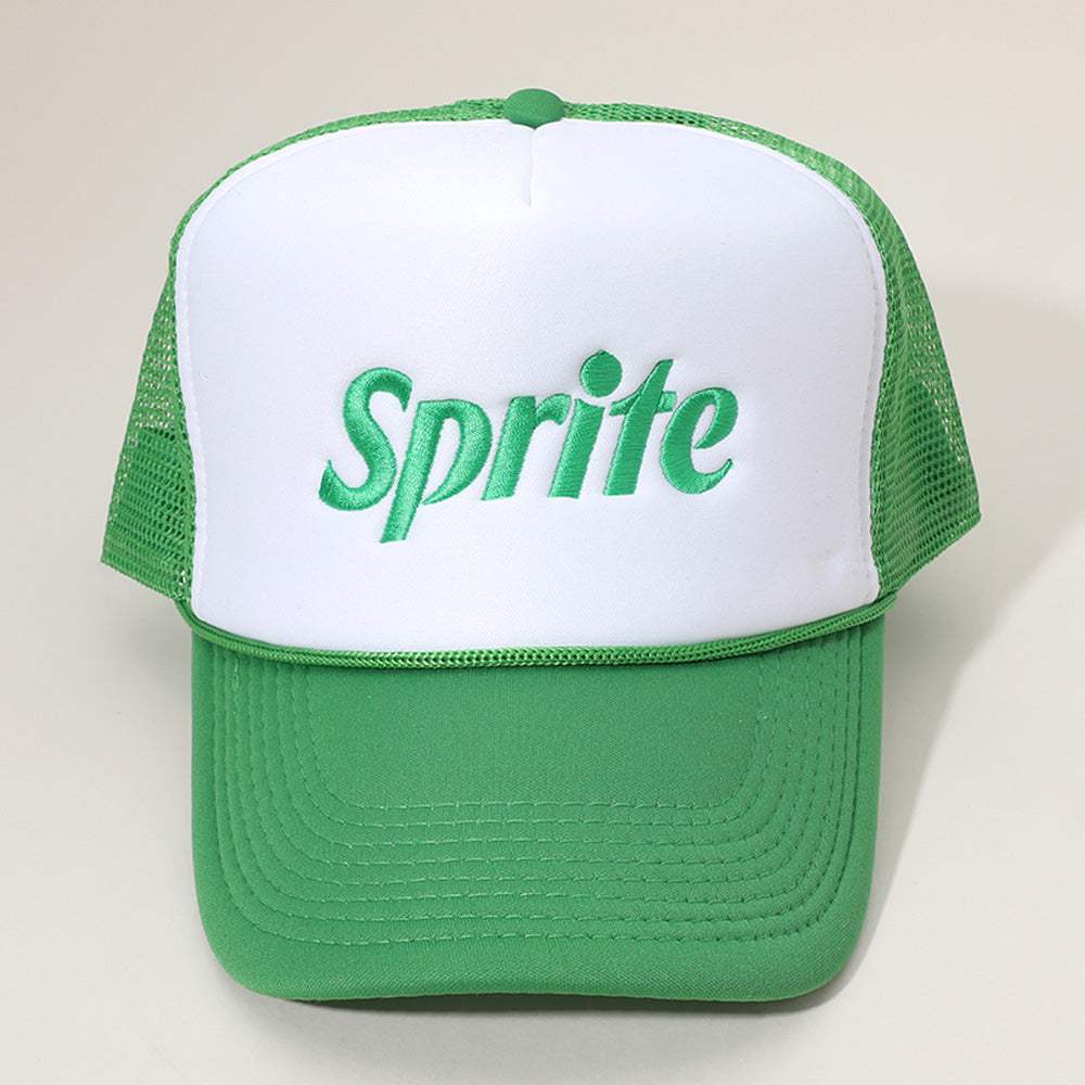 SPRITE Message Embroidered Mesh Back Trucker Cap - Madeline Love - Flyclothing LLC