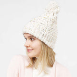 Confetti Knit Pom Pom Beanie Hat - Madeline Love - Flyclothing LLC