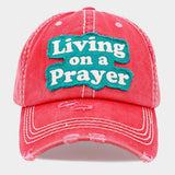 LIVING ON A PRAYER Vintage Baseball Cap - Madeline Love - Flyclothing LLC