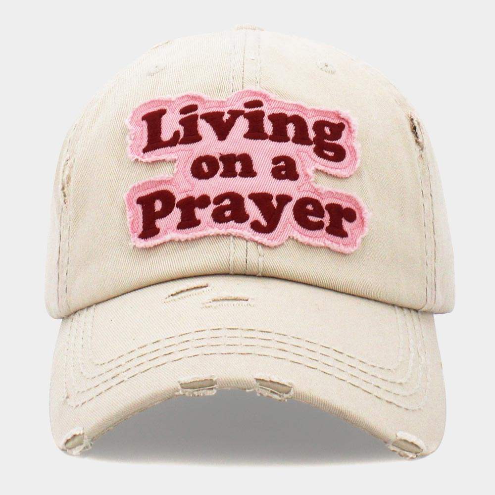LIVING ON A PRAYER Vintage Baseball Cap - Madeline Love - Flyclothing LLC