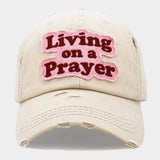 LIVING ON A PRAYER Vintage Baseball Cap - Madeline Love - Flyclothing LLC