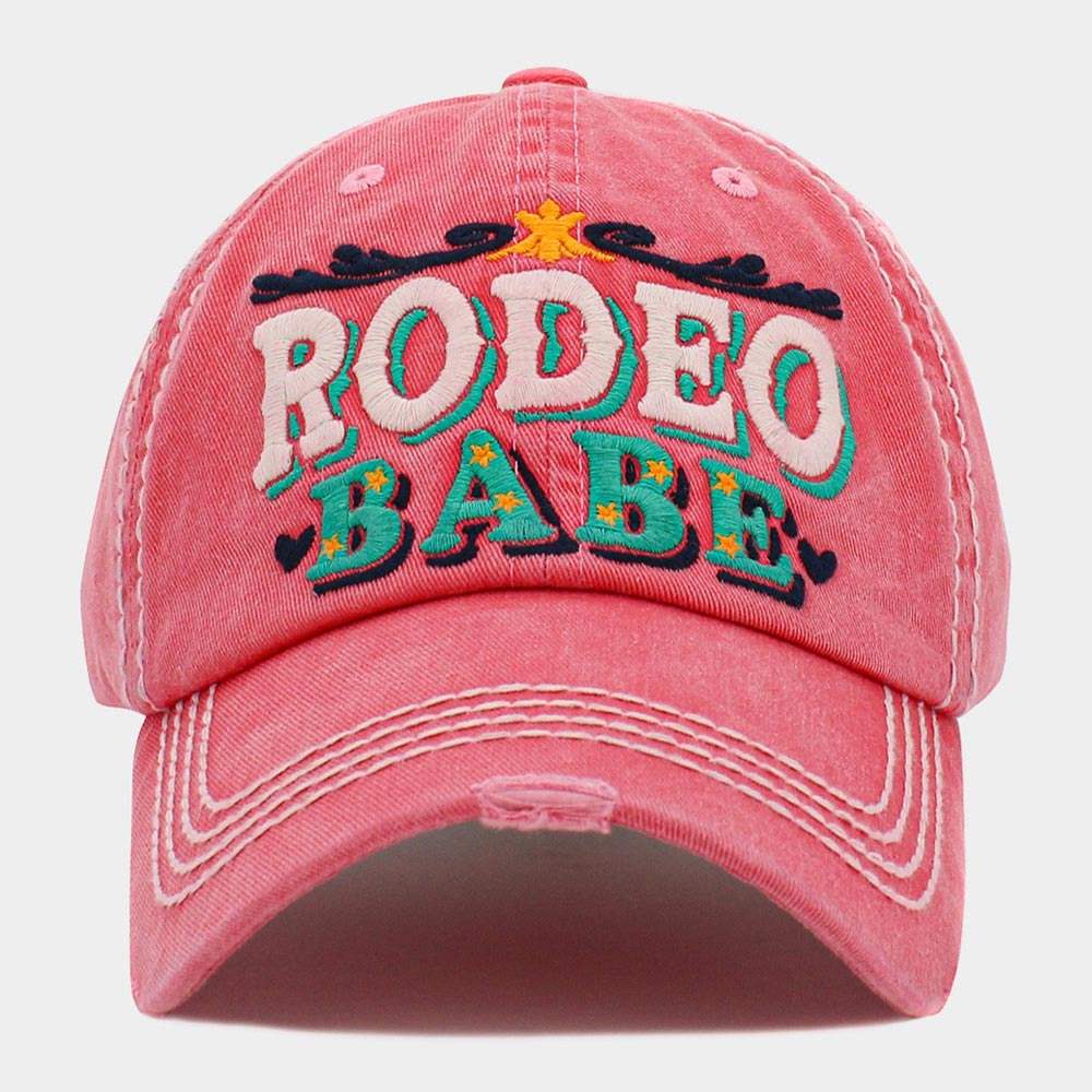 RODEO BABE Message Vintage Baseball Cap - Madeline Love - Flyclothing LLC