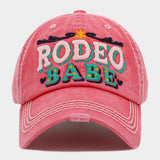 RODEO BABE Message Vintage Baseball Cap - Madeline Love - Flyclothing LLC