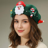 Christmas Decoration Fuzzy Beret Hat - Madeline Love - Flyclothing LLC