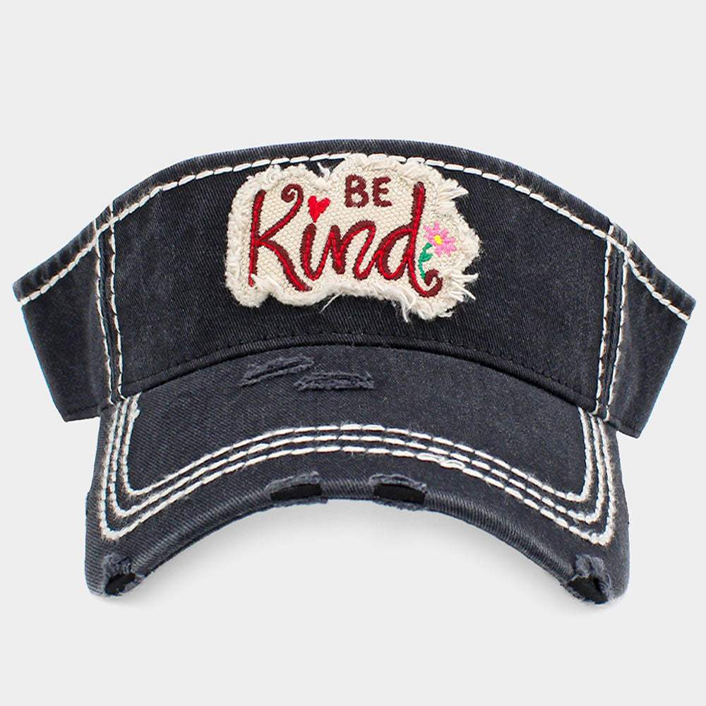 Be Kind Vintage Visor Hat - Madeline Love - Flyclothing LLC