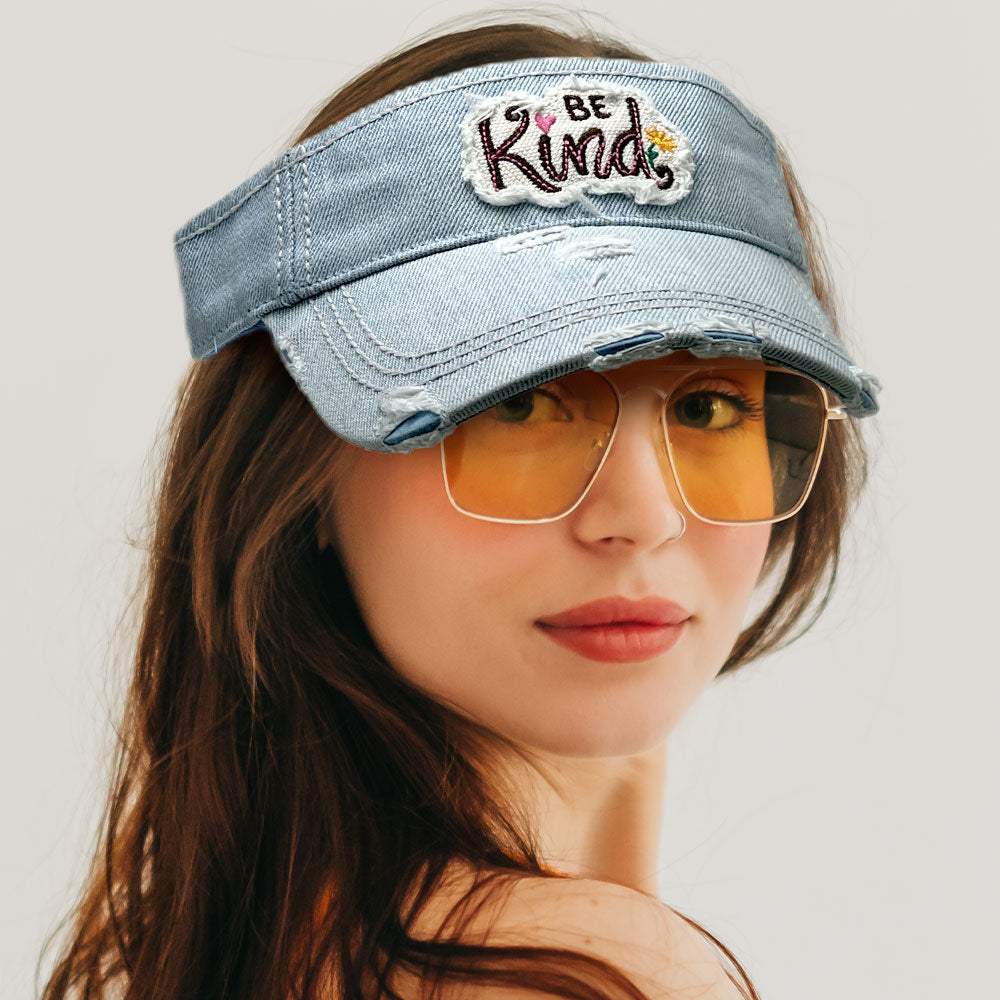 Be Kind Vintage Visor Hat - Madeline Love - Flyclothing LLC