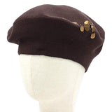 Decorative Sequin Rhinestone Embellished Winter Beret Hat - Madeline Love - Flyclothing LLC